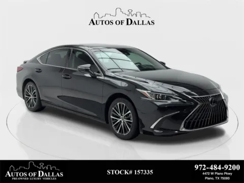 Black 2023 Lexus ES 350 CAM,SUNROOF,CLMT STS,BLIND SPOT,18" WLS for sale in Plano, TX