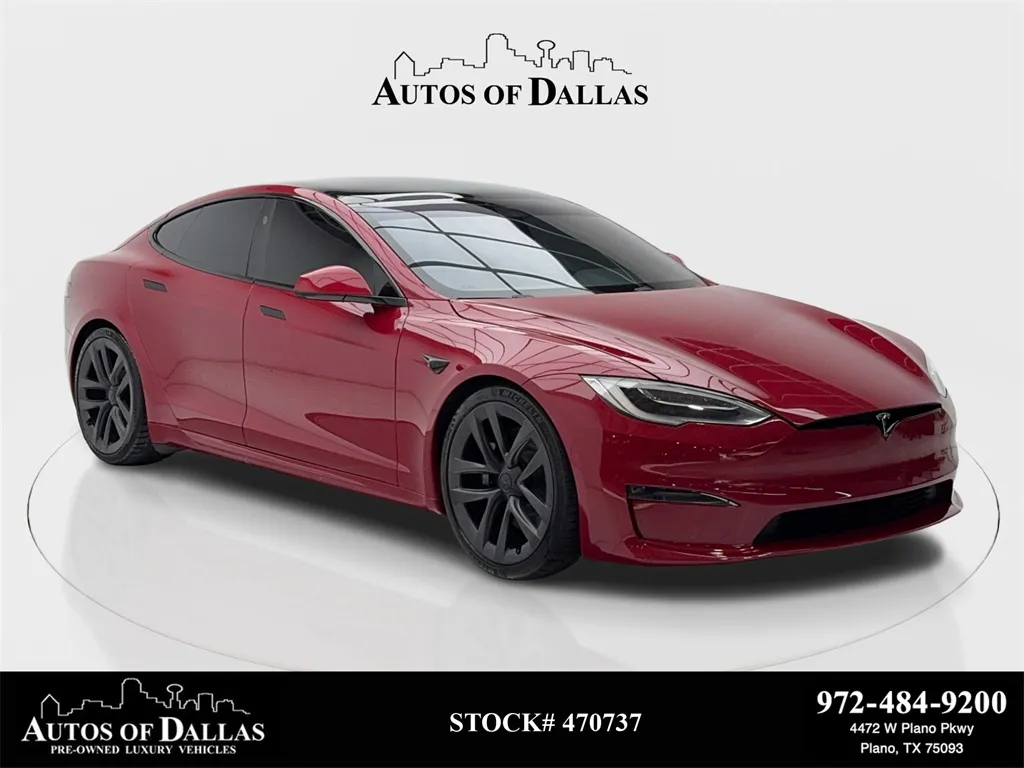 2022 Tesla Model S NAV,CAM,PANO,HTD STS,BLIND SPOT,21" WHLS