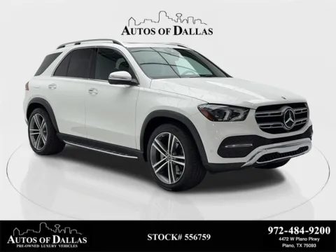 White 2021 Mercedes-Benz GLE 350 NAV,CAM,SUNROOF,CLMT STS,BLIND SPOT,3RD RO for sale in Plano, TX