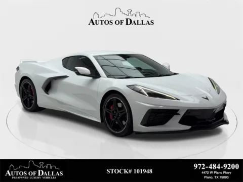 White 2023 Chevrolet Corvette Stingray 2LT NAV,CAM,CLMT STS,BLIND SPOT,HEADS UP for sale in Plano, TX