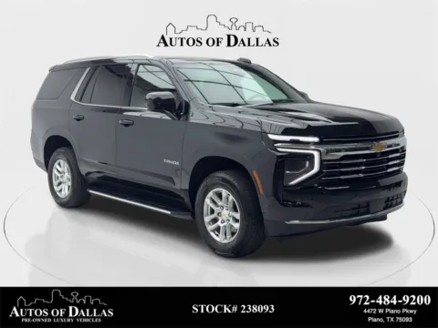 Black 2025 Chevrolet Tahoe LT NAV,CAM,HTD STS,BLIND SPOT,3RD ROW for sale in Plano, TX