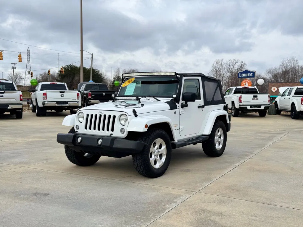 White 2014 JEEP WRANGLER SAHARA for sale in Forest City, NC