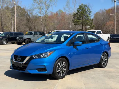 Blue 2021 NISSAN VERSA SV for sale in Forest City, NC
