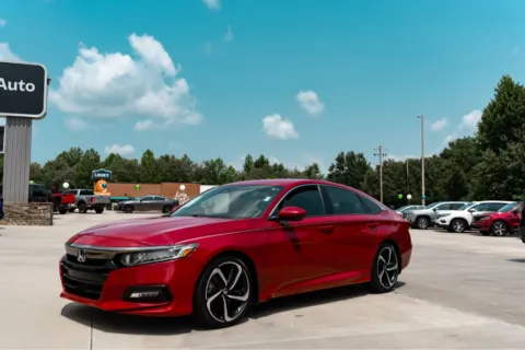 Red 2018 HONDA ACCORD SPORT for sale in Forest City, NC