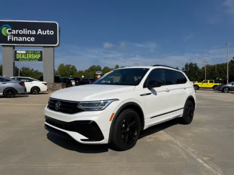 White 2023 VOLKSWAGEN TIGUAN SE R-LINE BLACK for sale in Forest City, NC