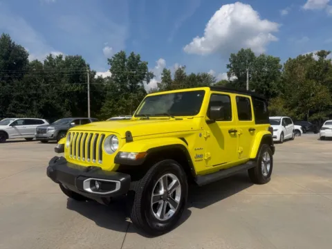 Yellow 2022 JEEP WRANGLER UNLIMI SAHARA for sale in Forest City, NC