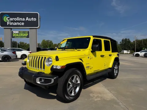 Yellow 2022 JEEP WRANGLER UNLIMI SAHARA for sale in Forest City, NC
