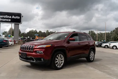 Red 2015 JEEP CHEROKEE LIMITED for sale in Forest City, NC