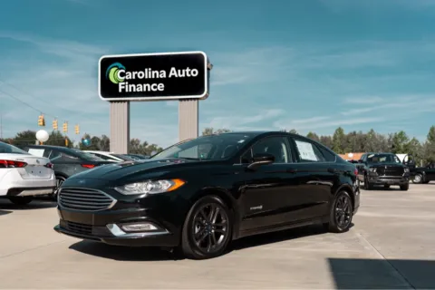 Black 2018 FORD FUSION SE HYBRID for sale in Forest City, NC