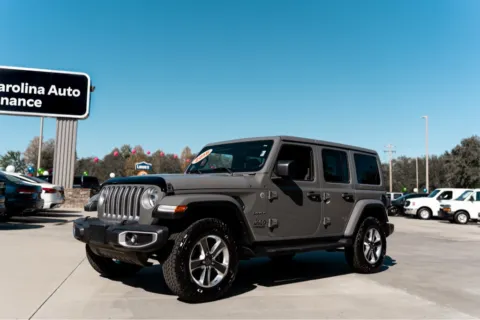 Gray 2018 JEEP WRANGLER UNLIMI SAHARA for sale in Forest City, NC