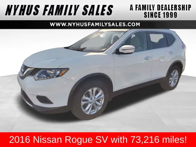 White 2016 Nissan Rogue SV for sale in Perham, MN