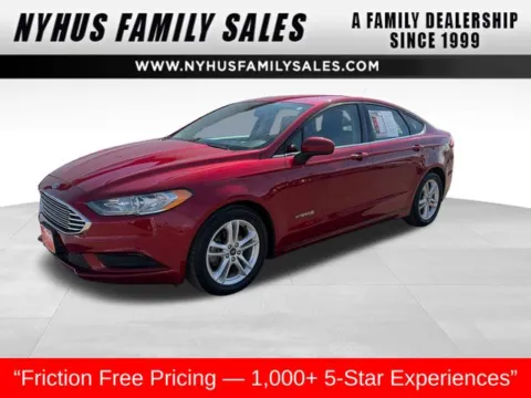 Red 2018 Ford Fusion Hybrid SE for sale in Perham, MN