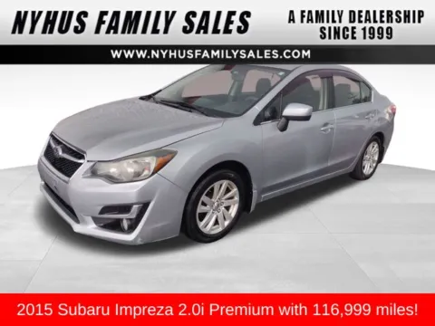 Silver 2015 Subaru Impreza 2.0i Premium for sale in Perham, MN