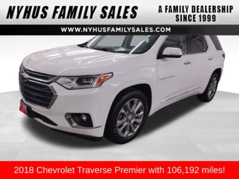 White 2018 Chevrolet Traverse Premier for sale in Perham, MN
