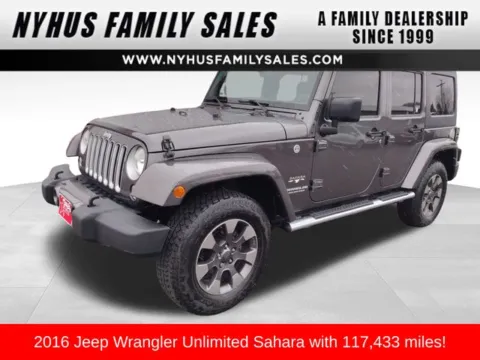 Gray 2016 Jeep Wrangler Unlimited Sahara for sale in Perham, MN