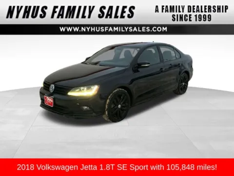 Black 2018 Volkswagen Jetta 1.8T SE Sport for sale in Perham, MN