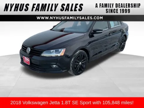Black 2018 Volkswagen Jetta 1.8T SE Sport for sale in Perham, MN