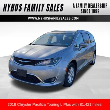 Silver 2018 Chrysler Pacifica Touring L Plus for sale in Perham, MN