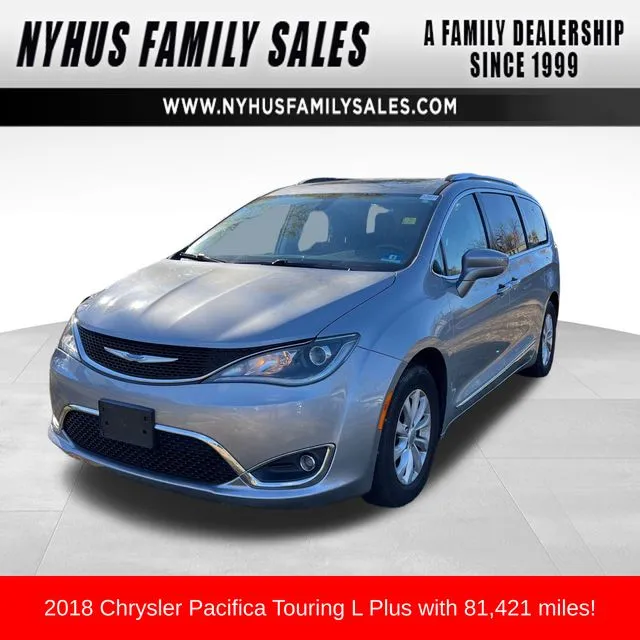 Silver 2018 Chrysler Pacifica Touring L Plus for sale in Perham, MN