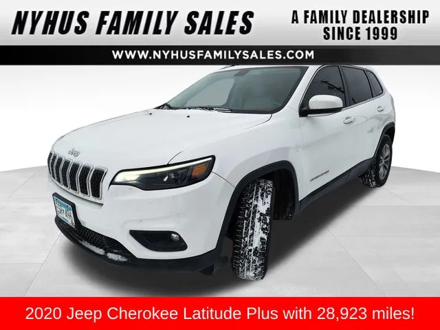 White 2020 Jeep Cherokee Latitude Plus for sale in Perham, MN