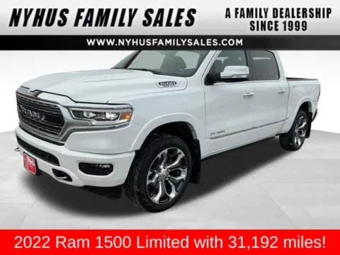 White 2022 Ram 1500 Limited for sale in Perham, MN