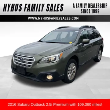 Green 2016 Subaru Outback 2.5i Premium for sale in Perham, MN