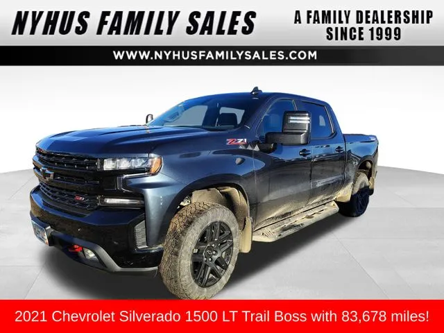 Gray 2021 Chevrolet Silverado 1500 LT Trail Boss for sale in Perham, MN