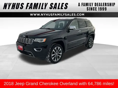 Black 2018 Jeep Grand Cherokee Overland for sale in Perham, MN