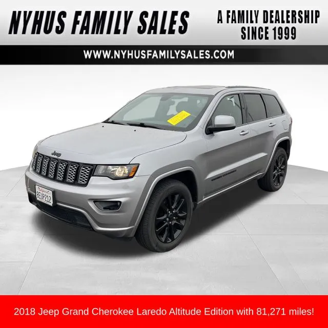 Silver 2018 Jeep Grand Cherokee Altitude for sale in Perham, MN