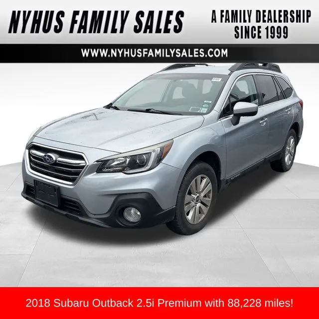 Silver 2018 Subaru Outback 2.5i Premium for sale in Perham, MN
