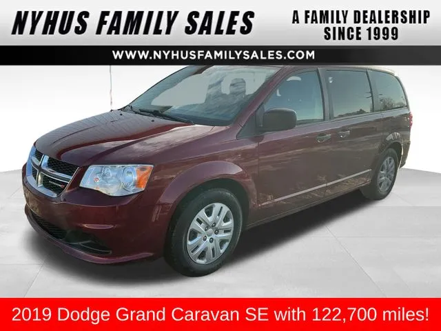 Red 2019 Dodge Grand Caravan SE for sale in Perham, MN