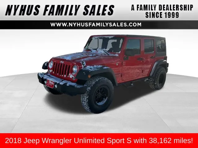 2018 Jeep Wrangler JK Unlimited Sport for sale in Perham, MN