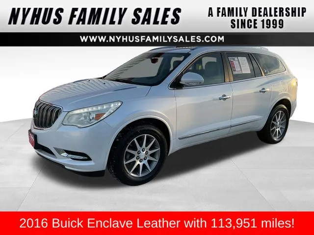 White 2016 Buick Enclave Leather Group for sale in Perham, MN