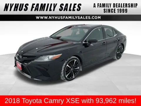 Black 2018 Toyota Camry XSE V6 for sale in Perham, MN