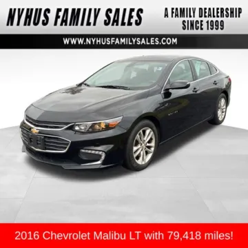 Black 2016 Chevrolet Malibu LT for sale in Perham, MN