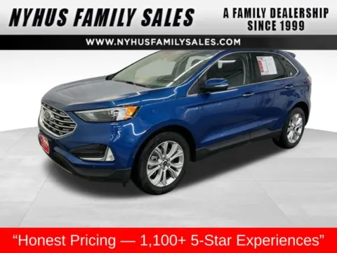 Blue 2024 Ford Edge Titanium for sale in Perham, MN