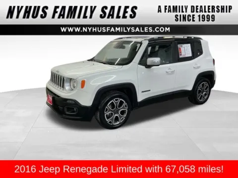 White 2016 Jeep Renegade Limited for sale in Perham, MN