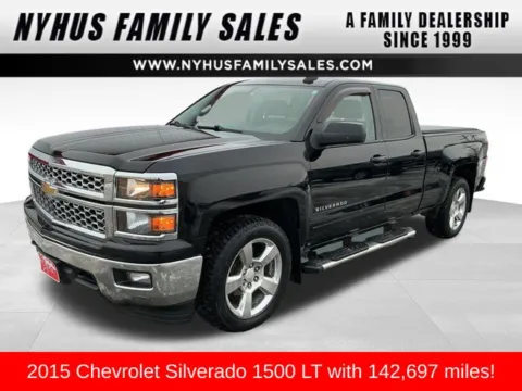 Black 2015 Chevrolet Silverado 1500 LT for sale in Perham, MN