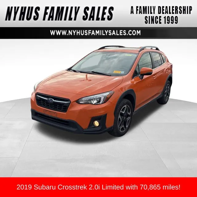 Orange 2019 Subaru Crosstrek 2.0i Limited for sale in Perham, MN