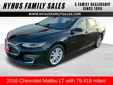 Black 2016 Chevrolet Malibu LT for sale in Perham, MN