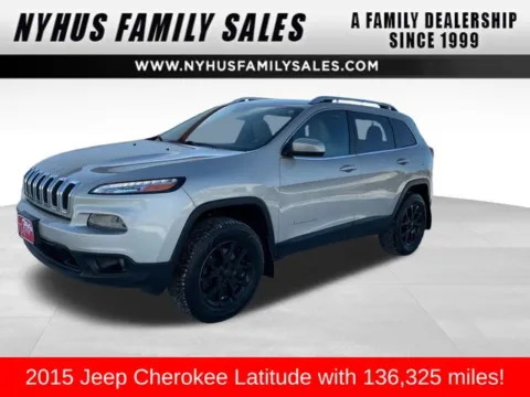 Beige 2015 Jeep Cherokee Latitude for sale in Perham, MN