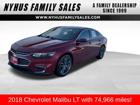Red 2018 Chevrolet Malibu LT for sale in Perham, MN