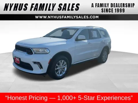 White 2022 Dodge Durango SXT for sale in Perham, MN