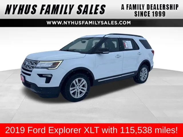White 2019 Ford Explorer XLT for sale in Perham, MN