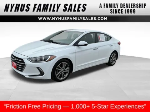 White 2017 Hyundai Elantra Limited for sale in Perham, MN