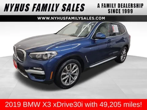 Blue 2019 BMW X3 xDrive30i for sale in Perham, MN