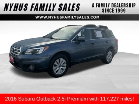 Blue 2016 Subaru Outback 2.5i Premium for sale in Perham, MN