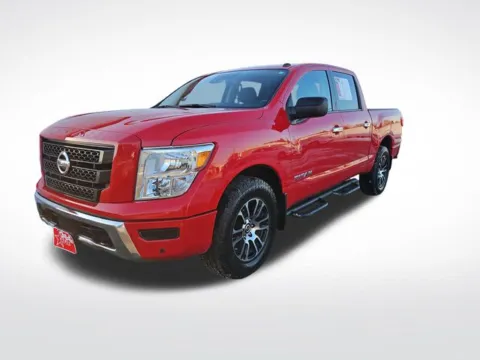Red 2021 Nissan Titan SV for sale in Perham, MN