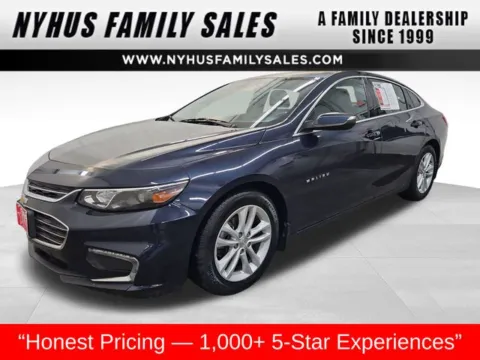 Blue 2017 Chevrolet Malibu LT for sale in Perham, MN