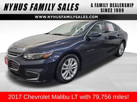 Blue 2017 Chevrolet Malibu LT for sale in Perham, MN